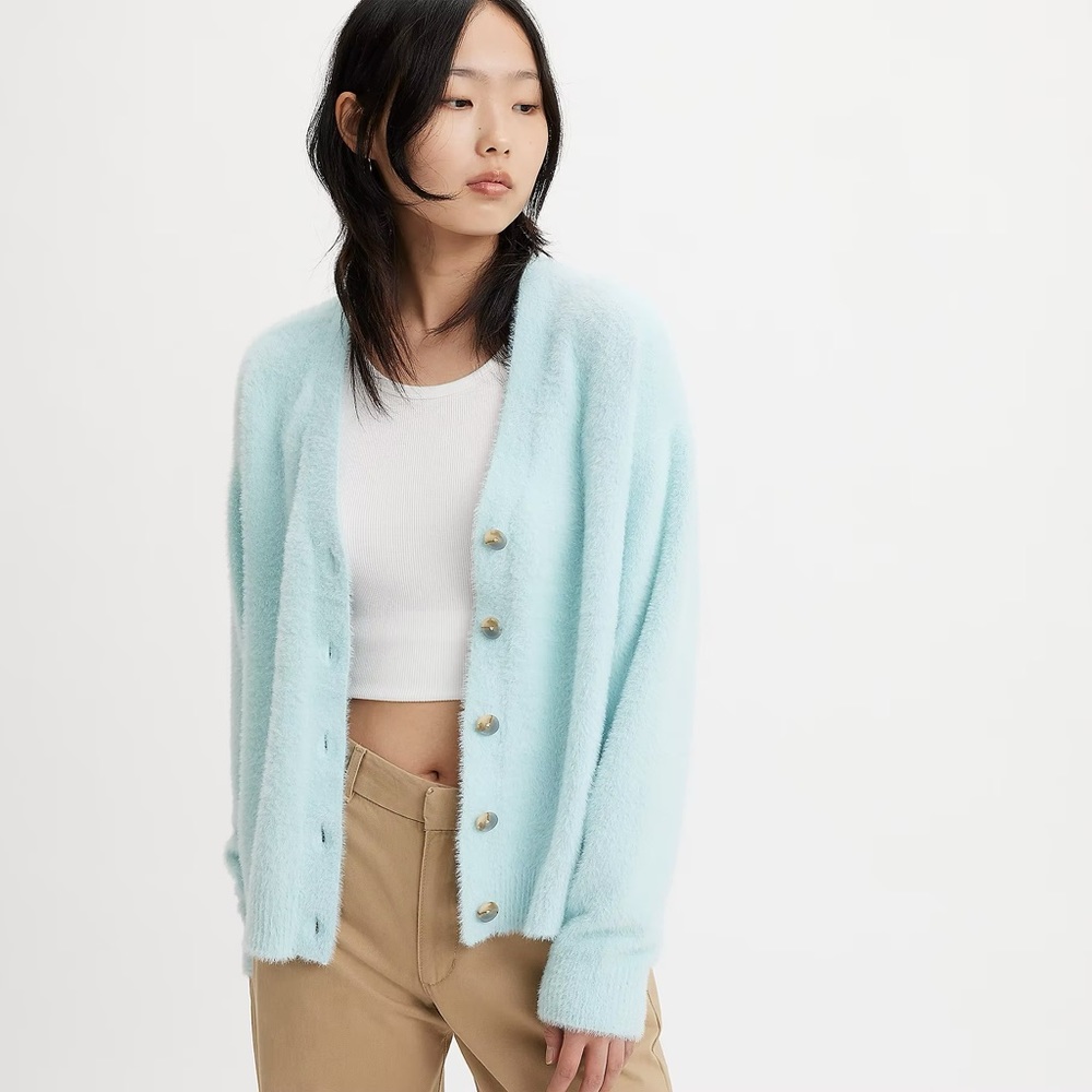 Levi's Light Blue Cardigan Sweater